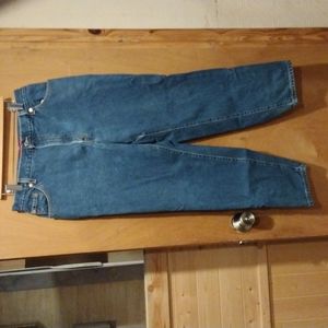 Classic Relaxed Levi's Blue Jeans 550 Women's Plus Size 16 Tapered Leg 5 Pocket